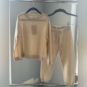 ZARA KIDS 100% Cashmere Set - Sweater & Jogger - BRAND NEW - Size 4-5